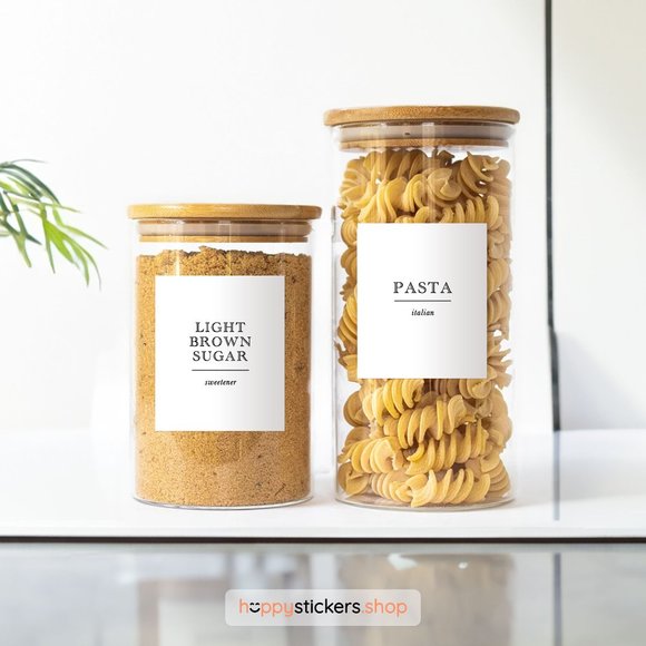 36 Labels • Academy Minimalist Pantry for Kitchen Storage • Organization Labels - Picture 4 of 17